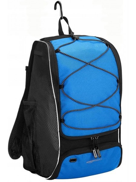 Спортивний рюкзак Amazon Basics 30х17х46 см Чорний із синім (68042 black blue)