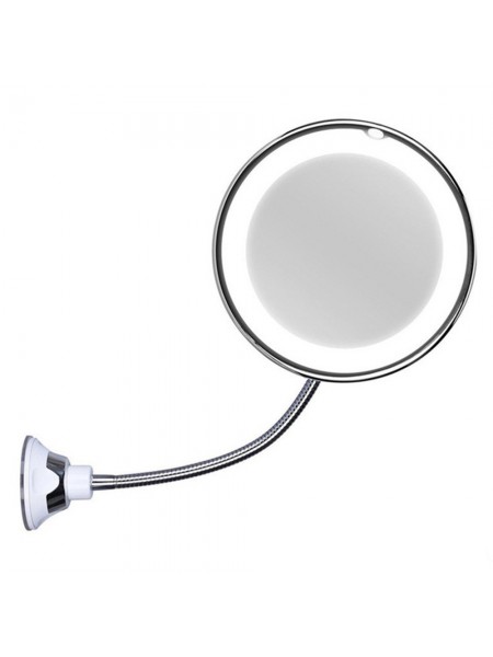 Косметичне дзеркало з LED-підсвіткою NUBrilliance Ultra Flexible на гнучкій ніжці White (3_01479)