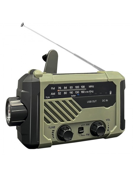 Ліхтар кемпінговий з динамо-радіо повербанком KAYINOW 290 FM / AM 2000 mAh (10560-56741)