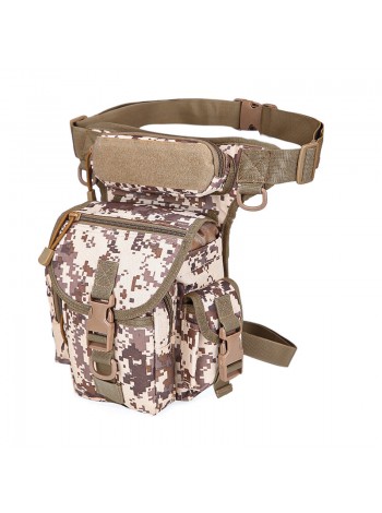 Сумка тактична на стегно AOKALI Outdoor A90 30х22х11 см Camouflage ACU (5358-55785)