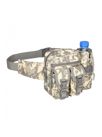 Сумка тактическая на пояс 4L AOKALI Outdoor A33 160 х 190 х 90 мм Camouflage ACU (5364-45675)