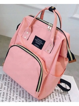 Рюкзак-сумка для мами Living Traveling Share Рожевий (xj3702 pink)