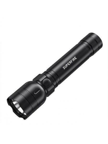 Ліхтарик ручний акумуляторний SuperFire GTS6 360 Lumen IP44 Black