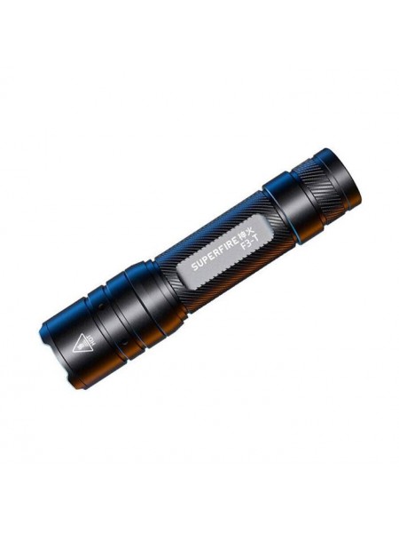 Ліхтарик ручний акумуляторний SuperFire F3-T 600 Lumen IP44 Black