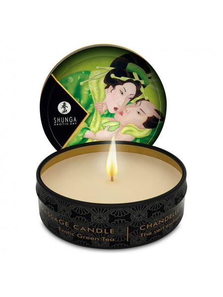 Масажна свічка Shunga MINI MASSAGE CANDLE Exotic Green Tea 30 мл (SO2521)