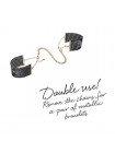 Прикраса-наручники Bijoux Indiscrets Desir Metallique Handcuffs Black (SO2663)