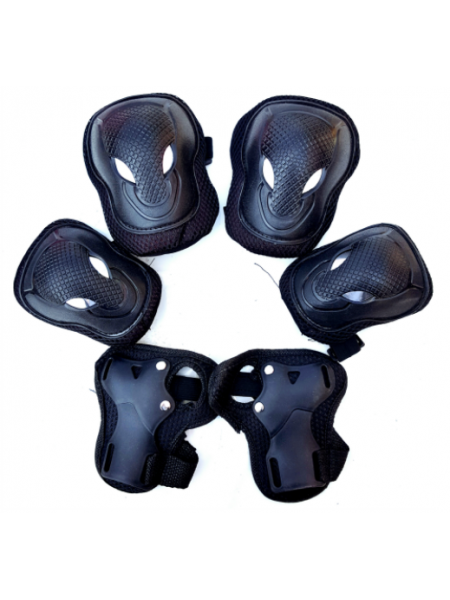 Універсальний комплект захисту SUNROZ Alien Roller Safety Protector для катання для дітей Чорний (SUN8650)