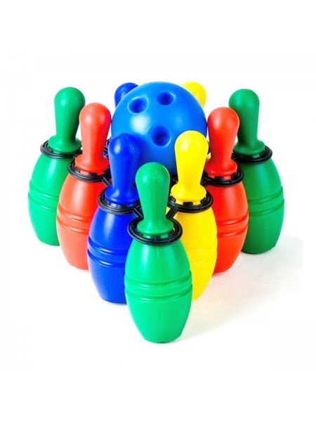 Кеглі Toys Plast 9 шт. і м'яч (ІП.03.002)
