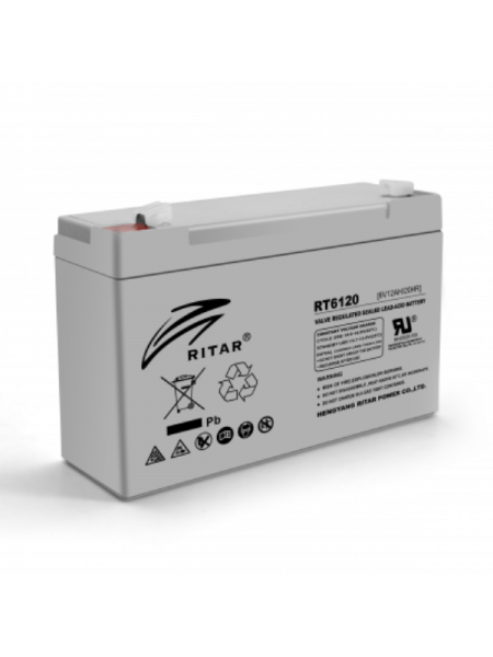 Акумуляторна батарея AGM Ritar RT6120A 6 V 12 Ah