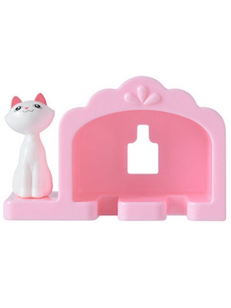 Тримач для зубних щіток настінний UKC у формі Кішечки на трьох присосках Рожевий