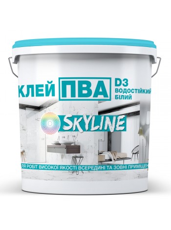 ПВА Клей міцний універсальний водостійкий D3 SkyLine 5 кг Білий