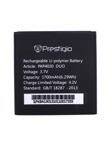 Акумулятор PAP4020 для Prestigio 4020 MultiPhone PAP Duo 1700 mAh (01877-1)
