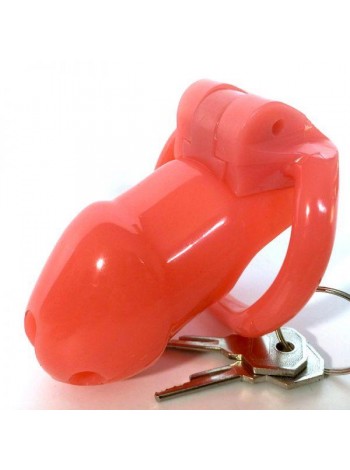 Пояс вірності червоний Bdsm4u Holy Trainer Chastity Device V2 ZC092