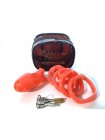 Пояс вірності червоний Bdsm4u Holy Trainer Chastity Device V2 ZC092