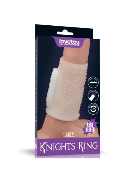 Насадка на пінис Lovetoy Vibrating Drip Knights Ring