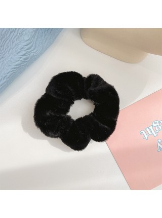 Гумка велюрова для волосся ANbeauty 4 см Чорна (AN0103053)