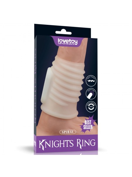 Насадка на пінис Lovetoy Vibrating Spiral Knights Ring