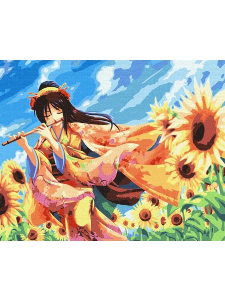 Картина за номерами "Пісня квітів" Ідейка KHO4887 40х50 см