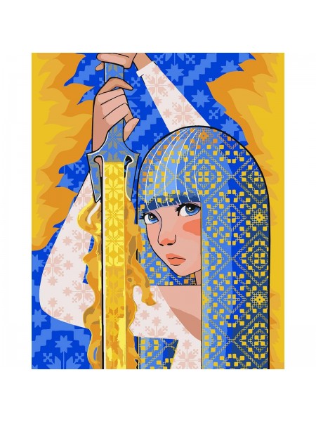 Картина за номерами SANTI Чудова Українка 40*50 см (954456)