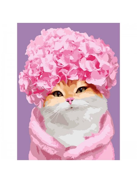 Картина за номерами SANTI Гламурна кішка 30*40 см (954475)