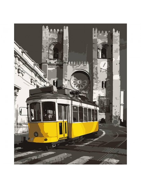Картина за номерами SANTI Жовтий трамвай 40*50 см (954482)