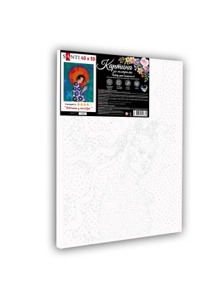 Картина за номерами Стрічки у волоссі 40*50 см SANTI (954368)