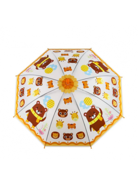 Дитяча парасолька-тростина SUNROZ Cartoon Umbrella напівавтомат "Мішка" 81 см 8 спиць (SUN8795)