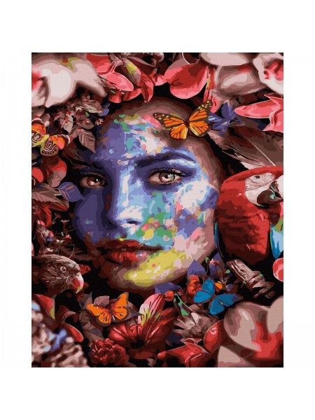 Картина за номерами Серед метеликів і пташок Rainbow Art (GX45057)