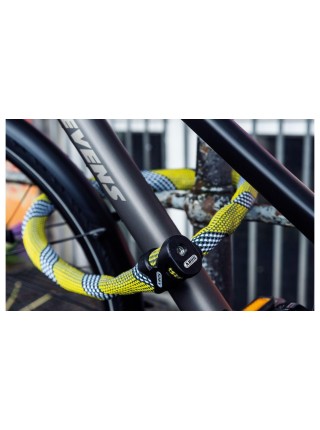 Велозамок ABUS 7210/85 IvyTex Racing Black-Yellow (877780)