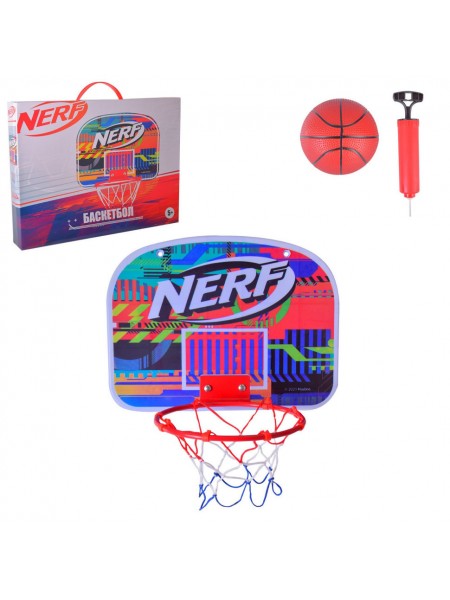Дитячий ігровий Баскетбольний набір Nerf NF705 щит із м'ячем і насосом