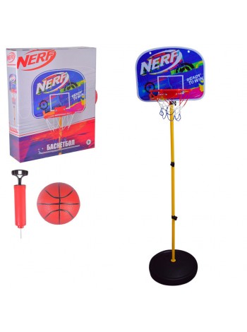 Дитячий ігровий Баскетбольний набір Nerf NF707 стійка з м'ячем і насосом