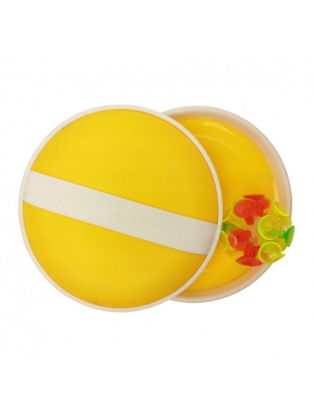 Дитяча гра "Малюшка" Metr+ M 2872 м'яч на присосках 15 см Жовтий