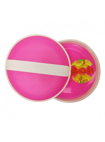 Дитяча гра "Малюшка" Metr+ M 2872 м'яч на присосках 15 см Рожевий