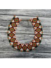 Кольє-силянка із чеського бісеру HatynkaUA Necklace намисто ручної роботи до вишиванки (SUN999_42)