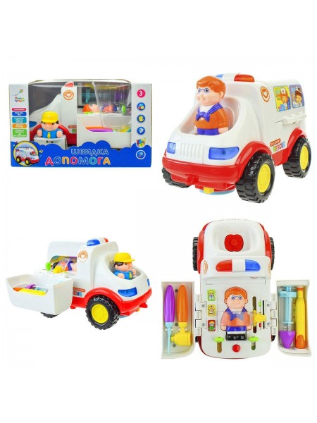Машинка интерактивная Країна іграшок Скорая помощь (KI-7046)