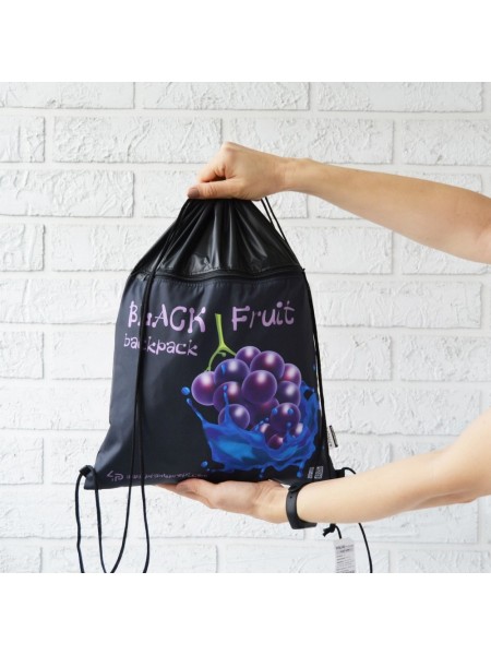 Рюкзак-сумка для одягу та взуття 4Profi "Frutti" violet 43х33 Чорно-фіолетовий 46099