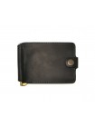 Подарунковий набір DNK Leather No6 затискач + обкладинка на права ID паспорт Чорний 18х10х3,5 см