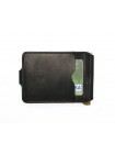 Подарунковий набір DNK Leather No6 затискач + обкладинка на права ID паспорт Чорний 18х10х3,5 см