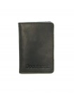 Подарунковий набір DNK Leather No6 затискач + обкладинка на права ID паспорт Чорний 18х10х3,5 см