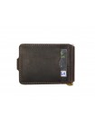Подарунковий набір DNK Leather No6 затискач + обкладинка на права ID паспорт Коричневий 18х10х3,5 см