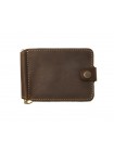 Подарунковий набір DNK Leather No6 затискач + обкладинка на права ID паспорт Хакі 18х10х3,5 см