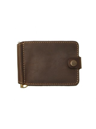 Подарунковий набір DNK Leather No6 затискач + обкладинка на права ID паспорт Хакі 18х10х3,5 см