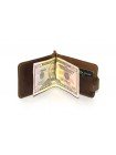 Подарунковий набір DNK Leather No6 затискач + обкладинка на права ID паспорт Хакі 18х10х3,5 см