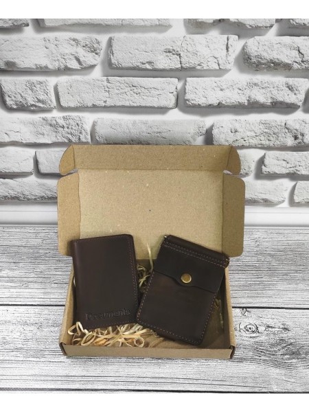 Подарунковий набір DNK Leather No10 18,0*10,0*3,5 см Коричневий