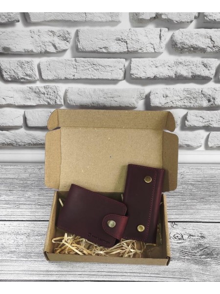 Подарунковий набір DNK Leather No12 18,0*10,0*3,5 см Фіолетовий