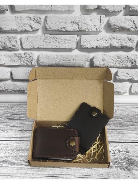 Подарунковий набір DNK Leather No15 18,0*10,0*3,5 см Коричневий
