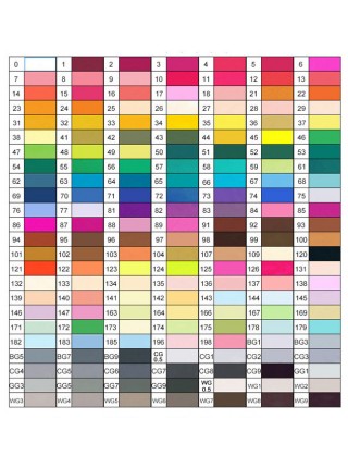 Професійні двосторонні маркери Touchfive палітра з 168 кольорів