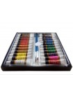 Набір акрилових фарб для малювання Yover AcriLyc Paint 24 кольори в тубах по 12 мл.