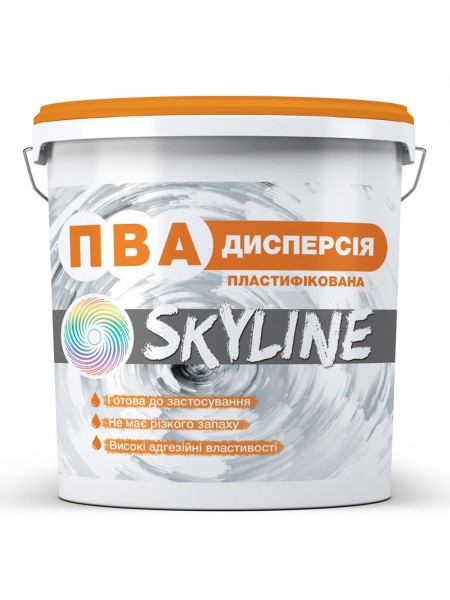 Дисперсія ПВА пластифікована готова до застосування SkyLine 3 кг Білий