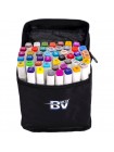 Набір скетч-маркерів Bavi BV800-48 48 кольорів спиртові двосторонні маркери 15 см
